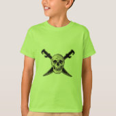 Pirate (Skull) - Kinderen Basic T-Shirt (Voorkant)