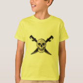 Pirate (Skull) - Kinderen Basic T-Shirt (Voorkant)