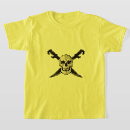 Pirate (Skull) - Kinderen Basic T-Shirt (Laagn)