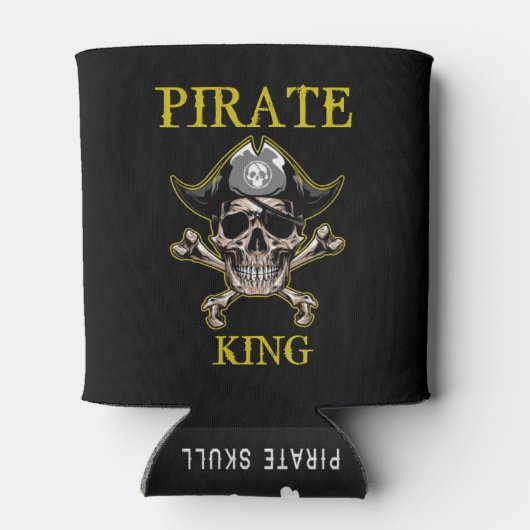 PIRATE SKULL KING GOLD BLIKJESKOELER (Achterkant)