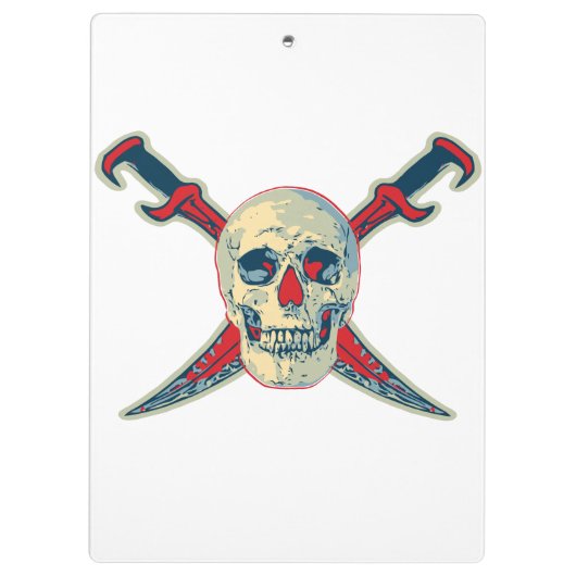 Pirate (Skull) - Klembord (Achterkant)