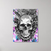 Pirate Skull - Kleurrijke Schedel Canvas Print (Voorkant)