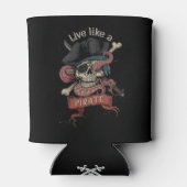 Pirate Skull Koelbox Blikjeskoeler (Achterkant)
