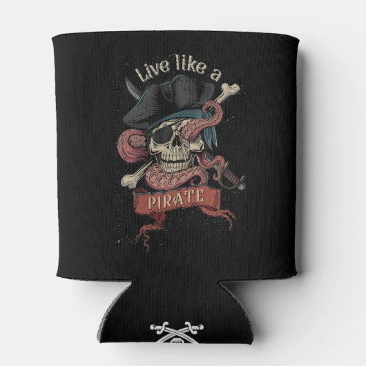 Pirate Skull Koelbox Blikjeskoeler (Achterkant)