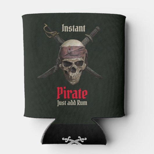 Pirate Skull Koelbox Blikjeskoeler (Achterkant)