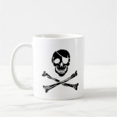 Pirate Skull Koffiemok (Links)