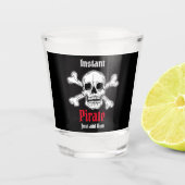 Pirate Skull-kolf Shot Glas (Voorkant)