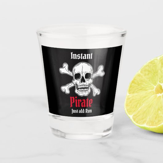 Pirate Skull-kolf Shot Glas (Voorkant)