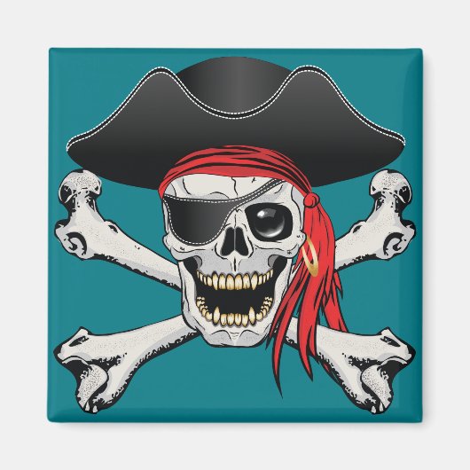 Pirate Skull Magneet (Voorkant)