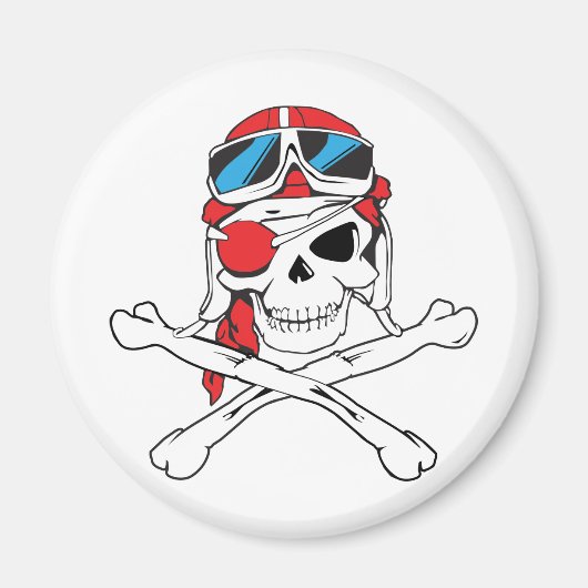 Pirate Skull Magneet (Voorkant)