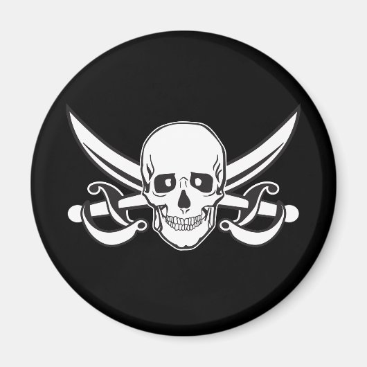 Pirate Skull Magneet (Voorkant)