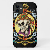 Pirate Skull met Bandana, Cool Skeleton Art Case-Mate iPhone Case (Achterkant)