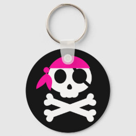 Pirate Skull met Bandanna Sleutelhanger