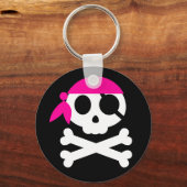 Pirate Skull met Bandanna Sleutelhanger (Voorkant)