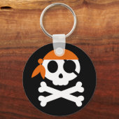 Pirate Skull met Bandanna Sleutelhanger (Voorkant)