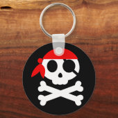 Pirate Skull met Bandanna Sleutelhanger (Voorkant)