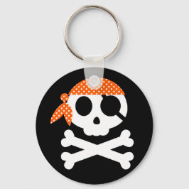 Pirate Skull met Bandanna Sleutelhanger