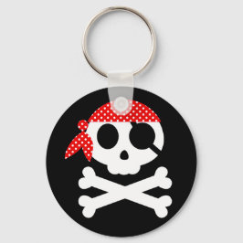 Pirate Skull met Bandanna Sleutelhanger