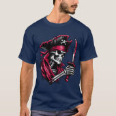 Pirate Skull met Cutlass T-shirt (Voorkant)
