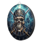 Pirate Skull met Zwaarden Dartbord (Voorkant Rechts)