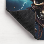 Pirate Skull met zwaarden Mousepad Muismat (Hoek)