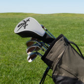PIRATE SKULL N CROSSBONES GOLF DRIVER HOESJE GOLFHEADCOVER (Insitu)