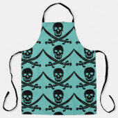 PIRATE SKULL N CROSSBONES KITCHEN GRILLOUT SCHORT (Voorkant)