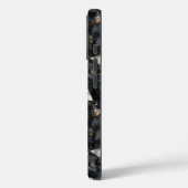 Pirate Skull op Black Diamonds iPhone / iPad case (Achterkant / Links)