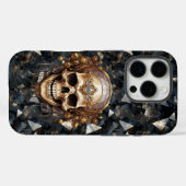 Pirate Skull op Black Diamonds iPhone / iPad case (Achterkant (horizontaal))