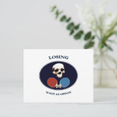 Pirate Skull Option Ping Pong Briefkaart (Staand voorkant)