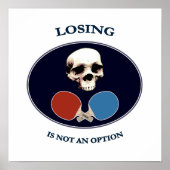 Pirate Skull Option Ping Pong Poster (Voorkant)