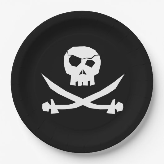 Pirate Skull Papieren Bordje (Voorkant)