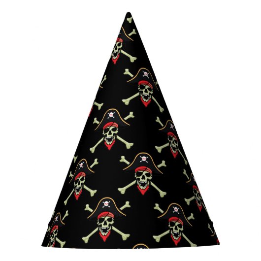 Pirate Skull Party Hat Feesthoedjes (Voorkant)