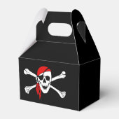 Pirate Skull Party voor doos Bedankdoosjes (Achterkant)