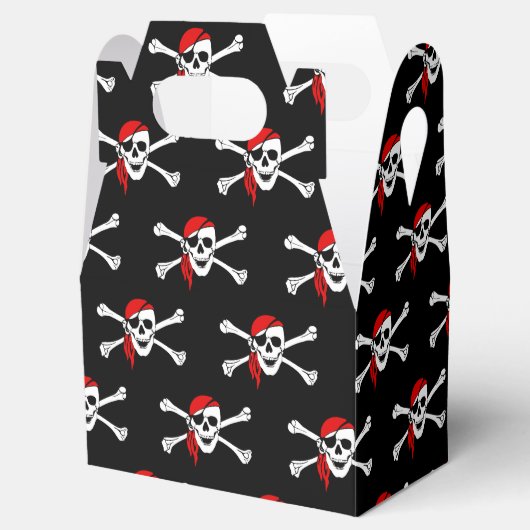 Pirate Skull Party voor doos Bedankdoosjes (Geopend)