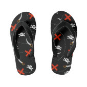 Pirate Skull Pattern Kinder Teenslippers (Voetbed)