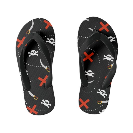 Pirate Skull Pattern Kinder Teenslippers (Voetbed)
