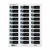 Pirate Skull Pirate Flag Retouradres Labels (Full Sheet)