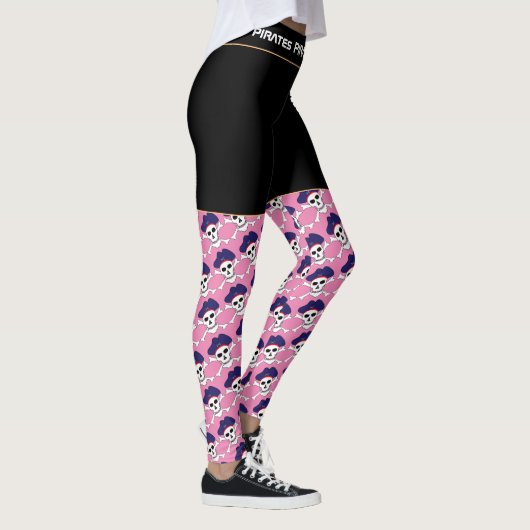 Pirate Skull & Pirates Flag mode, Fitness games Leggings (Rechts)