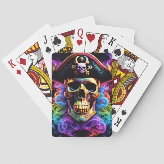 Pirate Skull Pokerkaarten (Achterkant)