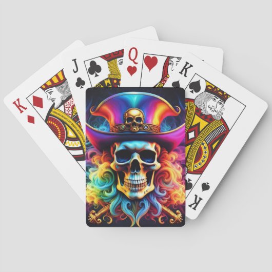 Pirate Skull Pokerkaarten (Achterkant)