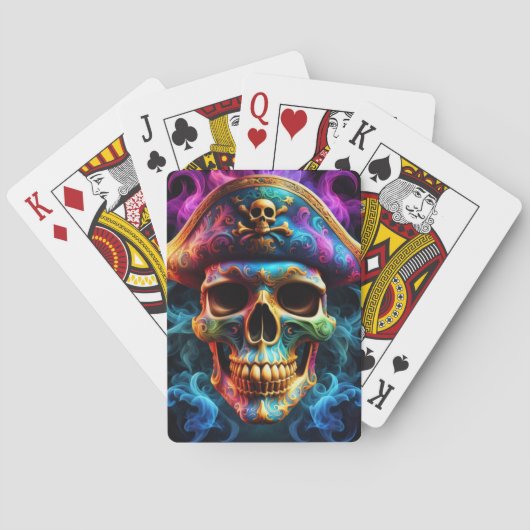 Pirate Skull Pokerkaarten (Achterkant)