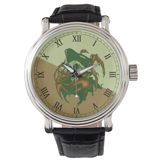 Pirate Skull polshorloge Horloge (Voorkant)