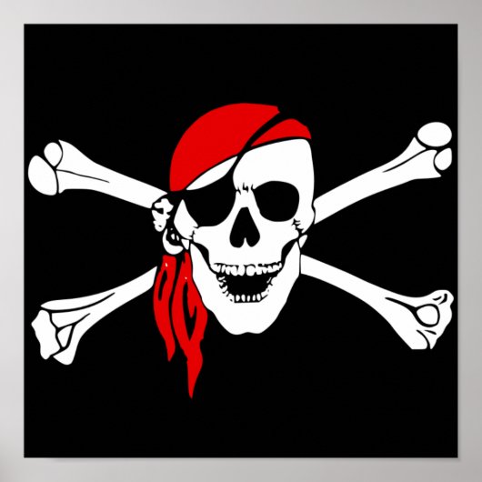 Pirate Skull Poster (Voorkant)
