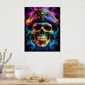 Pirate Skull Poster (Keuken)