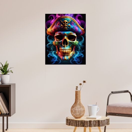 Pirate Skull Poster (Woonkamer 3)