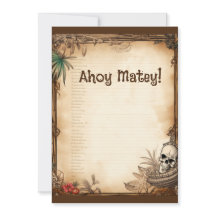 Pirate Skull Praat als een piraat verjaardag