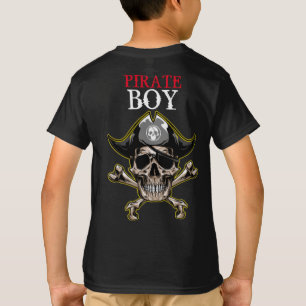 PIRATE SKULL RED BOY T-SHIRT