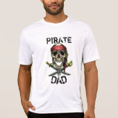 PIRATE SKULL RED HALLOWEEN DAD T-Shirt (Voorkant)