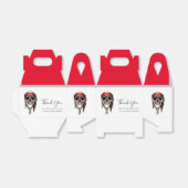 Pirate Skull Red Jolly Roger Favor Box Bedankdoosjes (Uitgevouwen)